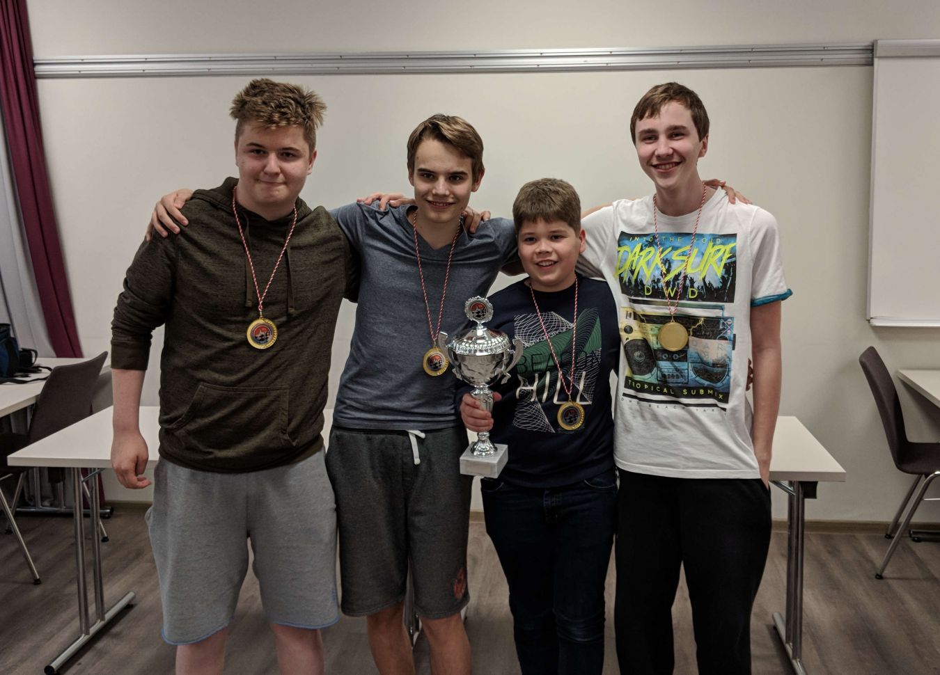 Das Gewinnerteam: U16 des Schachklub Lehrte